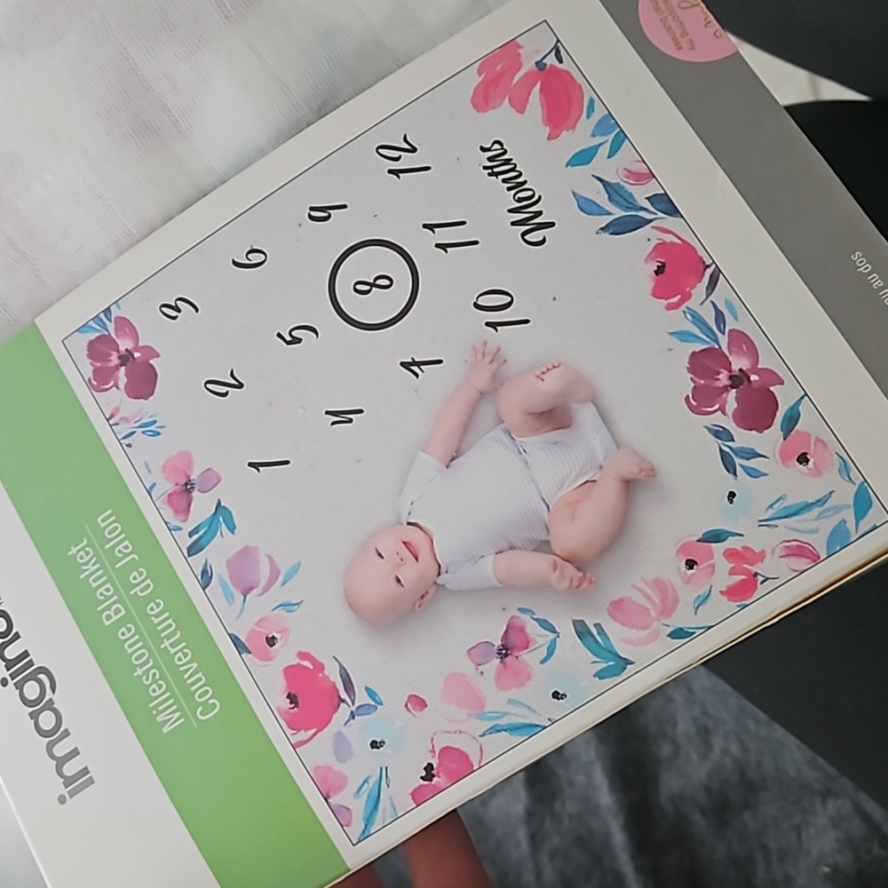 BABY MILESTONE MUSLIN BLANKET KIT 100% COTTON
